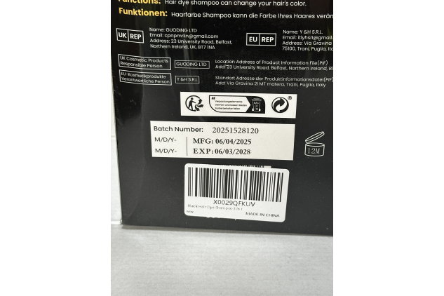MEIDU Black Hair Dye Shampoo 3 in 1 500ml