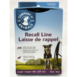 Company of Animals Recall Line 10m Black Dog Training Lead