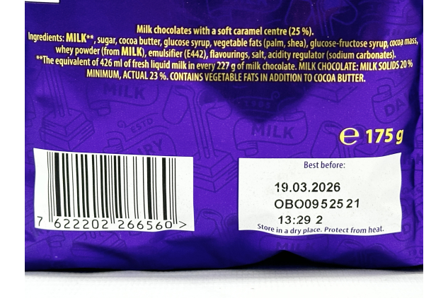 Cadbury Dairy Milk Caramel Nibbles Big Share Bags 9 x 175g