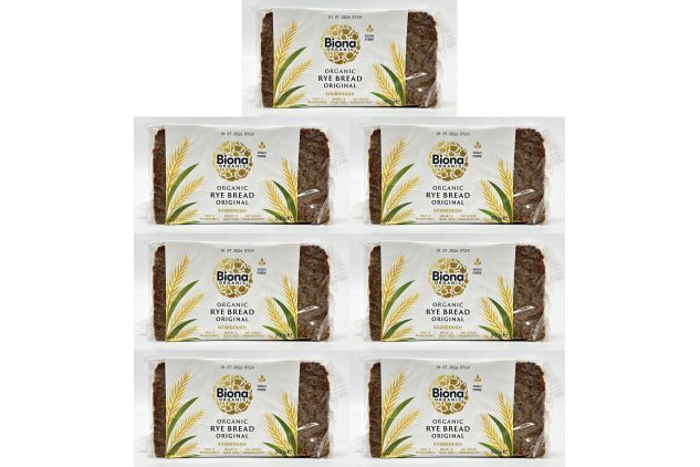 Biona Organic Rye Bread Original Sourdough 7 x 500g
