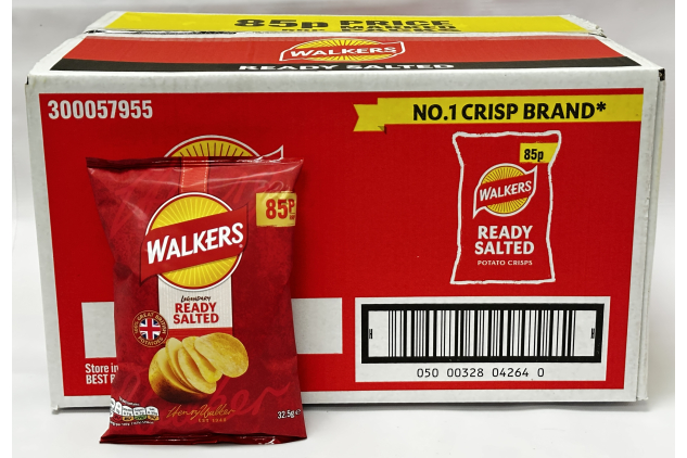 Walkers Ready Salted Crisps 32 x 32.5g