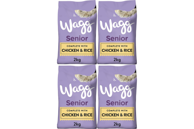 Wagg Senior Complete Dog Food Chicken & Rice 4 x 2kg