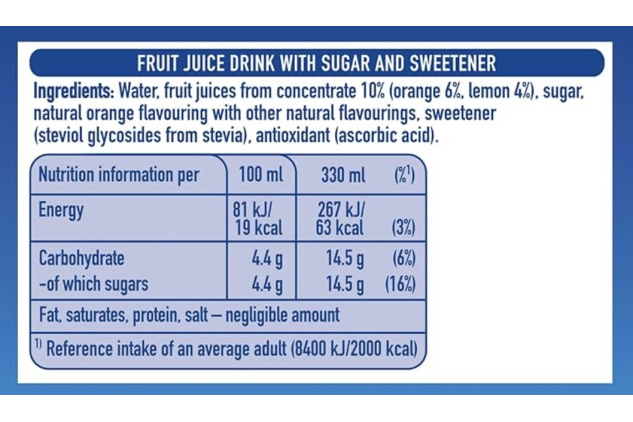 Capri-Sun Orange Juice Drink Pouches 15 x 330ml