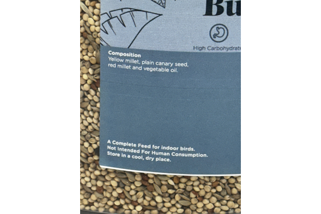 Extra Select Budgie Seed Bird Food 2.2kg Tub Indoor Birds High Carbohydrate Feed