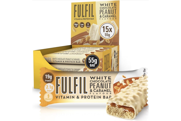 FULFIL White Chocolate Peanut & Caramel Protein Bars 15 x 55g