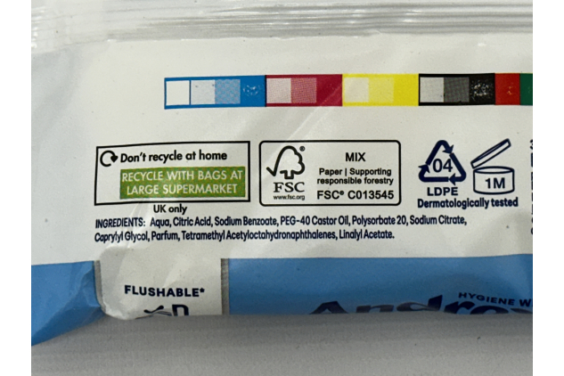 Andrex Ultimate Fresh Hygiene Wipes Flushable Plastic Free Pack