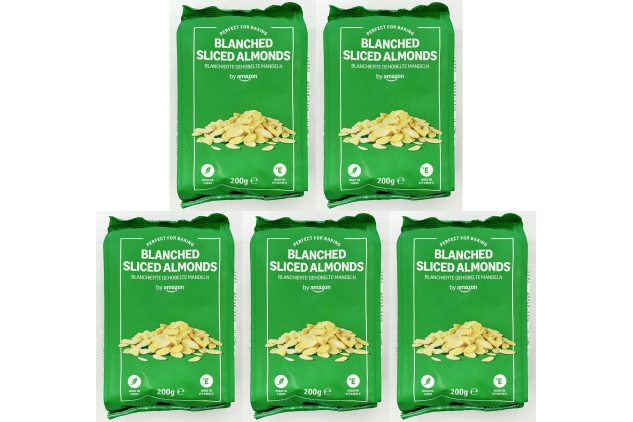 Blanched Sliced Almonds 5 x 200g Baking Packs