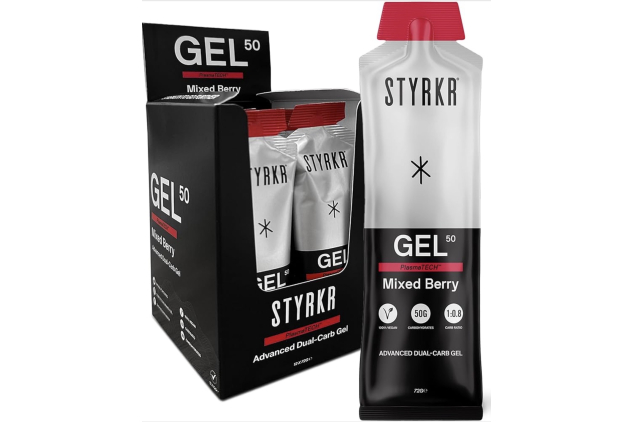 STYRKR GEL50 Mixed Berry Dual-Carb Energy Gel 12 x 72g