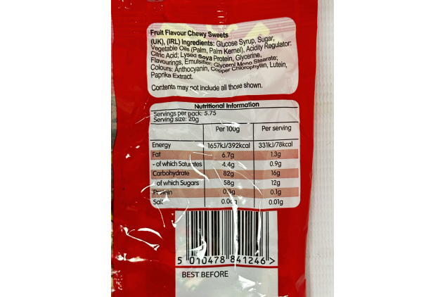 Swizzels Drumstick Choos Fruit Flavour Chewy Sweets 115g