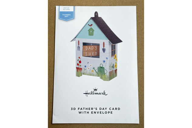 Hallmark Dad’s Shed 3D Father’s Day Card With Envelope