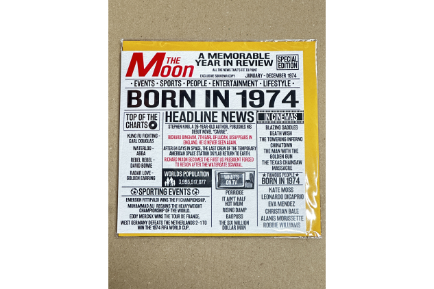 Stuff4 Born In 1974 Year In Review Birthday Card