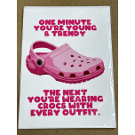 Crocs Funny Birthday Card