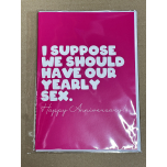 Yearly Sex Funny Anniversary Card