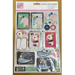 Anita’s Foiled Decoupage Party Animals Elephant Sheet