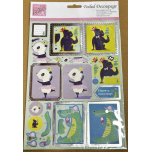 Anita’s Foiled Decoupage Party Animals Gorilla Sheet