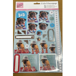 Anita’s Foiled Decoupage Cool Pugs Craft Sheet