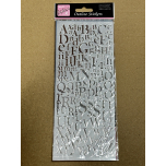 Anita’s Silver Mixed Serif Alphabet Outline Stickers