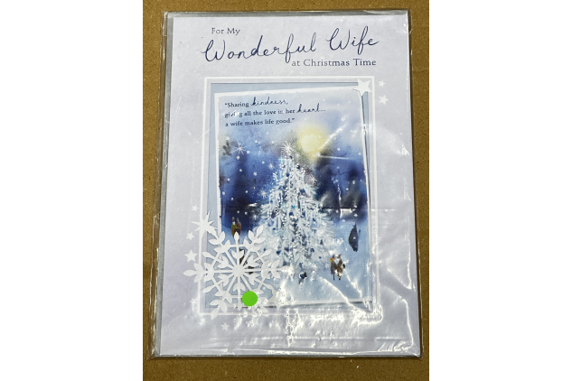 Hallmark Wonderful Wife Christmas Card With Envelope