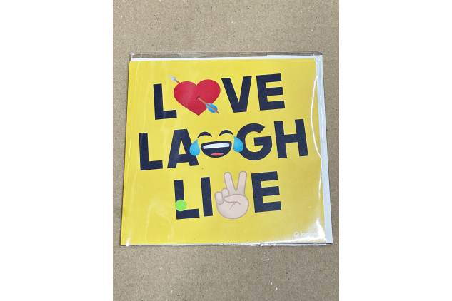 JoyPixels Love Laugh Live Emoji Greeting Card