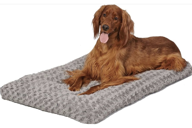 MidWest QuietTime Grey Ombré Swirl Pet Bed 106cm Crate
