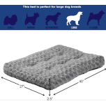 MidWest QuietTime Grey Ombré Swirl Pet Bed 106cm Crate