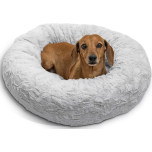 Best Friends by Sheri Small Grey Donut Pet Bed 23x23