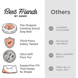 Best Friends by Sheri Small Grey Donut Pet Bed 23x23