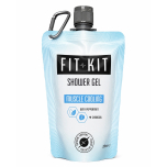 Fit Kit Muscle Cooling Sports Shower Gel - Mens & Women Body Wash for Post Exercise With Peppermint & Charcoal 200ml