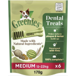 Greenies Original Medium Dental Dog Treats 36 Chews 6 x 170g