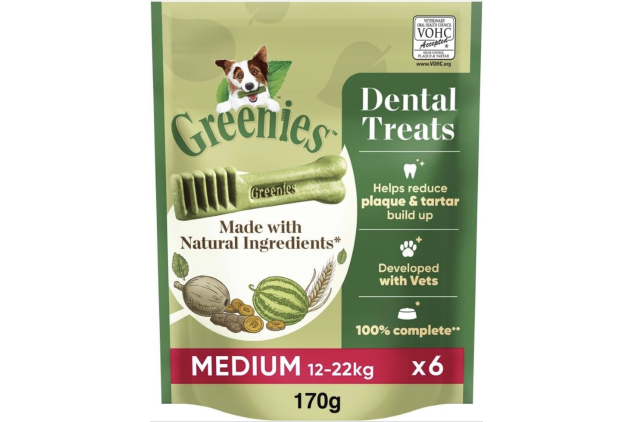 Greenies Original Medium Dental Dog Treats 36 Chews 6 x 170g