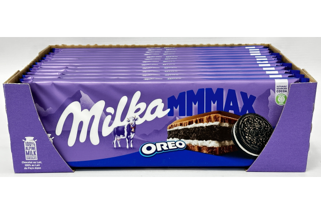 Milka MMMAX Oreo Chocolate Bars 12 x 300g Bulk Box