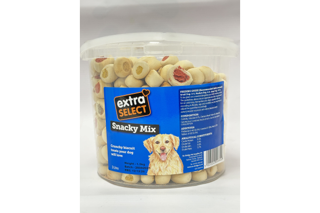 Extra Select Snacky Mix Dog Biscuit Treats 3L 1.5kg