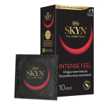 SKYN Intense Feel Condoms Pack of 10 SKYNFEEL Latex Free Condoms for Men