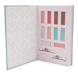 Very Bella Iridescent Effect Makeup Diary Includes 8 Light & Dark Eyeshadows, 2 Lip Balms, 2 Applicators and Lined Pages to Write Your Beauty Secrets