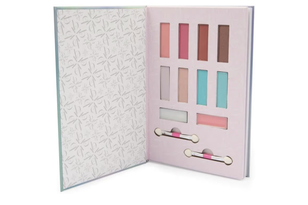 Very Bella Iridescent Effect Makeup Diary Includes 8 Light & Dark Eyeshadows, 2 Lip Balms, 2 Applicators and Lined Pages to Write Your Beauty Secrets