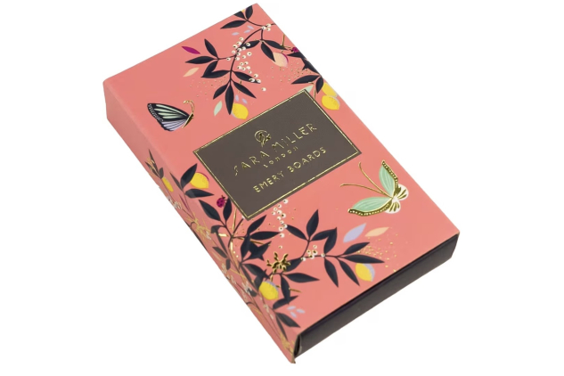 Sara Miller Printed Mini Boxed 12 Emery Boards Size 4x7x1.4cm
