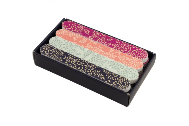 Sara Miller Printed Mini Boxed 12 Emery Boards Size 4x7x1.4cm