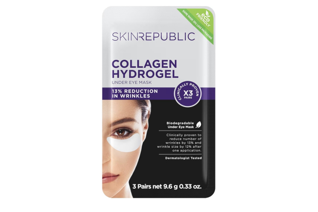 Skin Republic Collagen Eye Patches for Younger Looking Eyes Helps with Fine Lines and Wrinkles 3 Pack