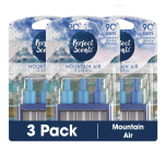 Perfect Scents Plug In Refill Air Freshener Mountain Air 3 Packs of 3x20ml