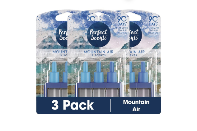 Perfect Scents Plug In Refill Air Freshener Mountain Air 3 Packs of 3x20ml