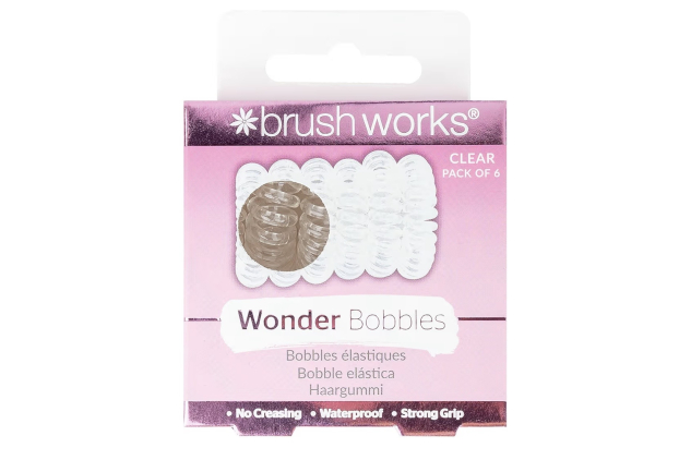 Brushworks Wonder Bobble Clear 6 Hair Ties