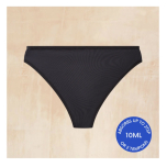 GRACIE LEAKPROOF THONG Leakproof Thong Knicker For Periods & Bladder Leaks Light Absorbency Size XS Black