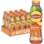 Lipton Ice Tea Peach 12 x 500ml Bottles