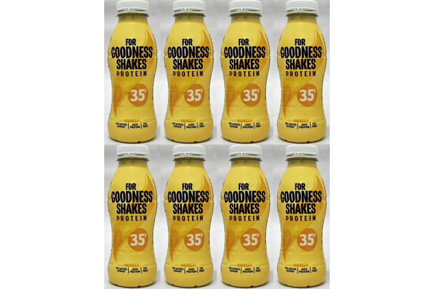 For Goodness Shakes Vanilla Protein Shakes 8 x 330ml