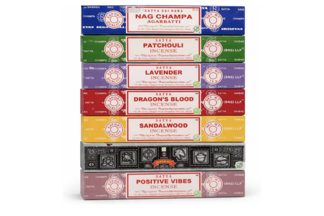 Satya Incense Gift Collection Handcrafted Assorted Incense Sticks for Meditation Relaxation & Yoga 15g Each Pack of 7 Floral