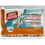 Simple Solution Disposable Dog Nappies Large 12 Pack Female Dogs 16–25kg