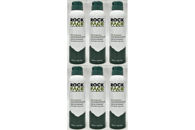 Rock Face 48hr Protection Antiperspirant Deodorant 6 x 200ml
