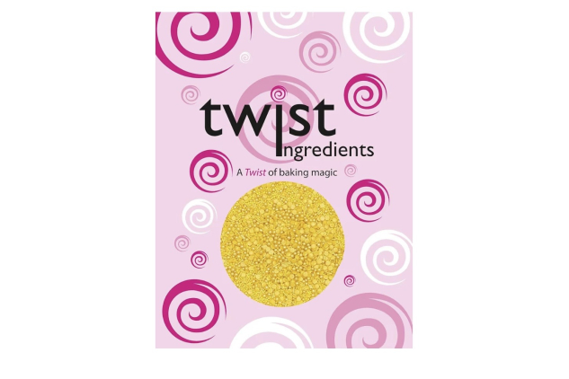 Twist Ingredients - Shimmer Yellow Cake Topper Sprinkles - 800g Edible Shimmer Cupcake Decorations