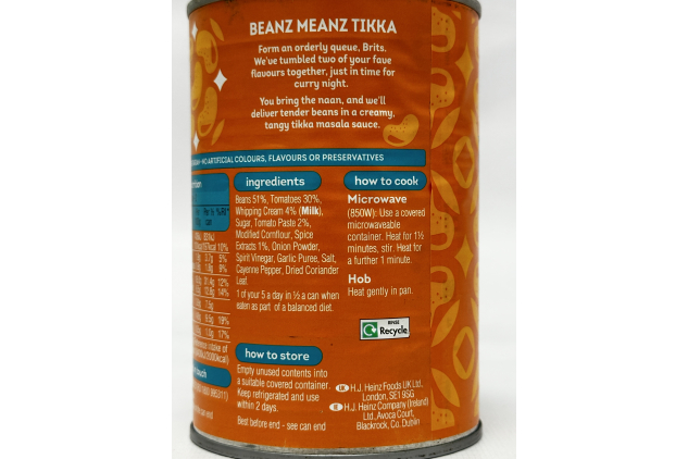 Heinz Beanz Tikka Creamy Baked Beans 6 x 390g