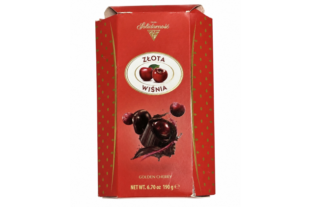 Solidarnosc Golden Cherry Chocolates In Liqueur 190g Imperfect Box